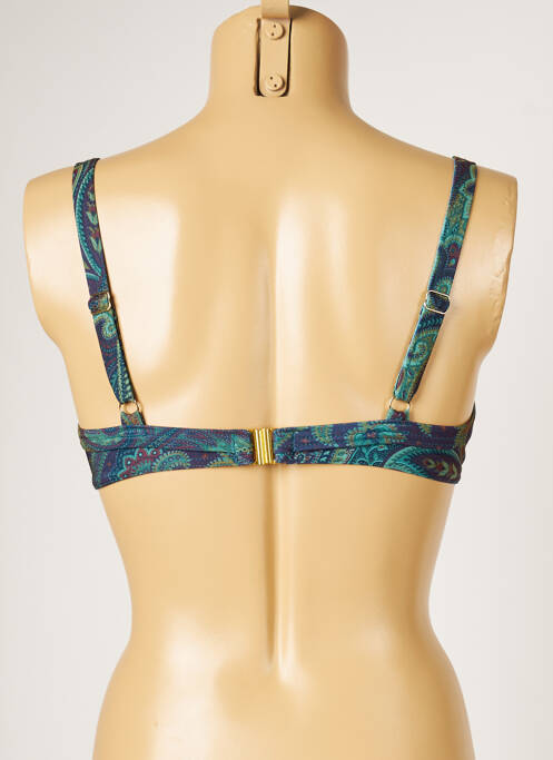 Haut de maillot de bain vert LIVIA pour femme