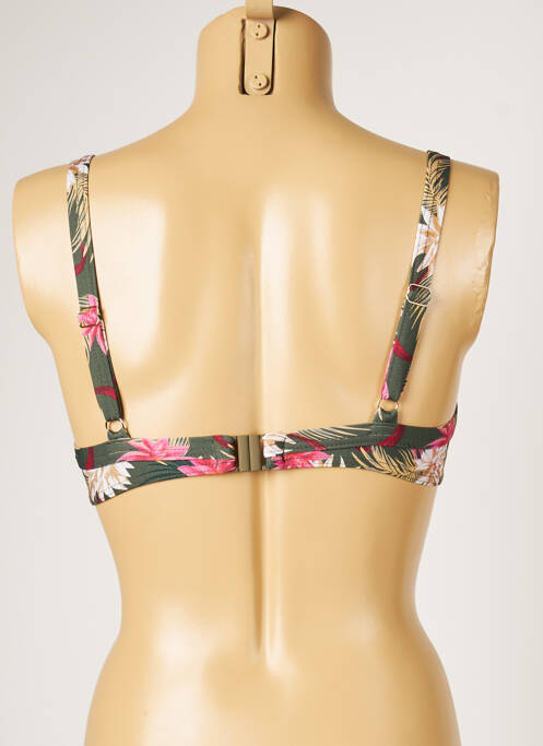 Haut de maillot de bain vert LIVIA pour femme