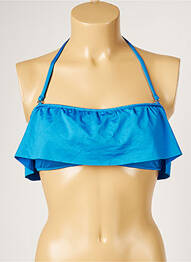 Haut de maillot de bain haut soutien-gorge moulé haut soutien-gorge moulé bleu LIVIA femme