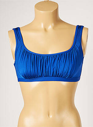 Haut de maillot de bain stretch bleu LIVIA femme