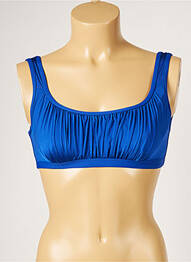 Haut de maillot de bain stretch bleu LIVIA femme