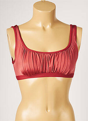 Haut de maillot de bain stretch marron LIVIA femme