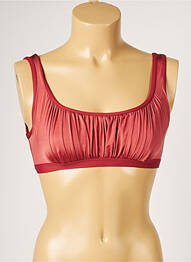 Haut de maillot de bain stretch marron LIVIA femme
