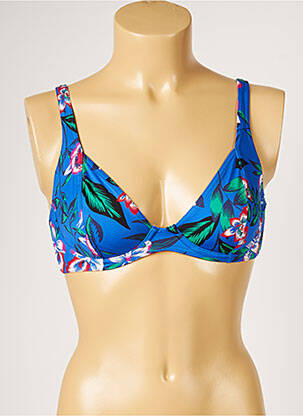 Haut de maillot de bain stretch bleu LIVIA femme