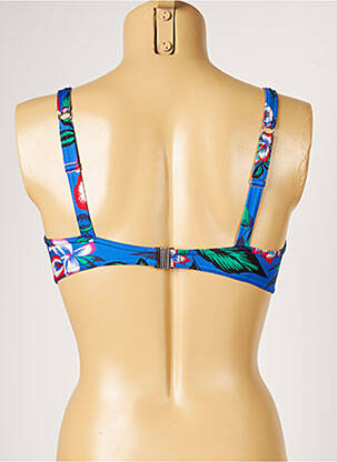 Haut de maillot de bain stretch bleu LIVIA femme