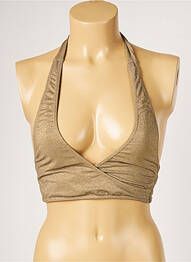Haut de maillot de bain stretch jaune LIVIA femme