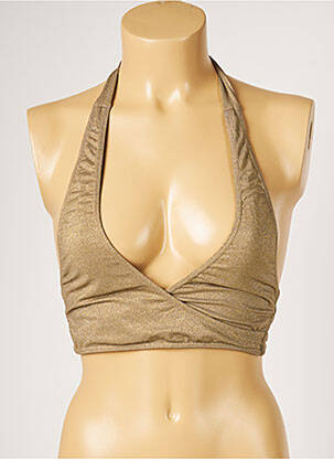 Haut de maillot de bain stretch jaune LIVIA femme