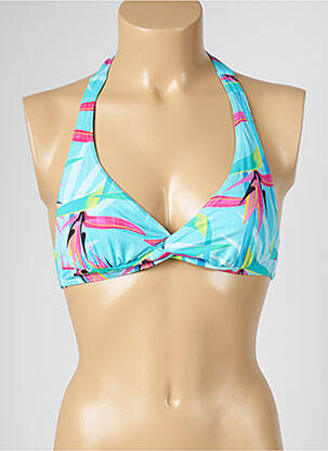Haut de maillot de bain stretch bleu LIVIA femme