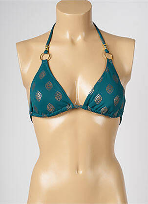Haut de maillot de bain stretch vert LIVIA femme