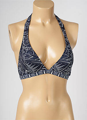 Haut de maillot de bain haut soutien-gorge moulé haut soutien-gorge moulé bleu LIVIA femme