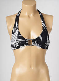 Haut de maillot de bain stretch noir LIVIA femme