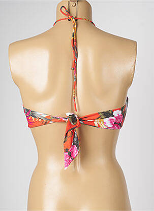 Haut de maillot de bain stretch orange LIVIA femme