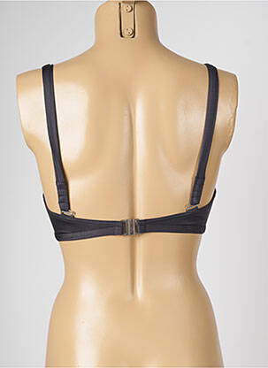 Haut de maillot de bain bretelles élastiquées ajustables gris LIVIA femme