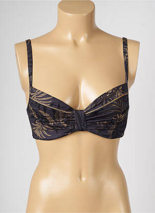 Haut de maillot de bain stretch noir LIVIA femme