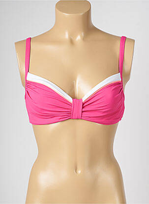 Haut de maillot de bain stretch rose LIVIA femme