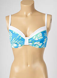 Haut de maillot de bain stretch bleu LIVIA femme