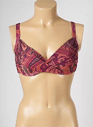 Haut de maillot de bain stretch violet LIVIA femme