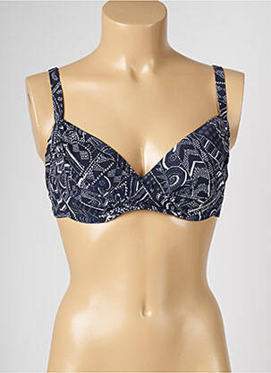 Haut de maillot de bain stretch bleu LIVIA femme
