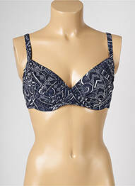 Haut de maillot de bain stretch bleu LIVIA femme
