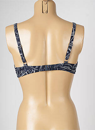 Haut de maillot de bain stretch bleu LIVIA femme