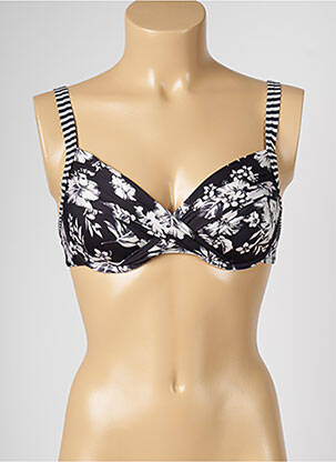 Haut de maillot de bain stretch noir LIVIA femme