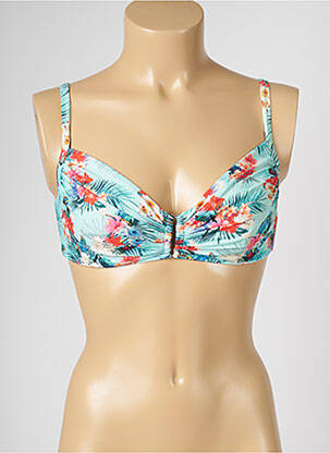Haut de maillot de bain stretch bleu LIVIA femme