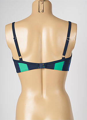 Haut de maillot de bain stretch bleu LIVIA femme