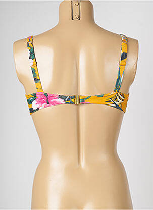 Haut de maillot de bain stretch jaune LIVIA femme