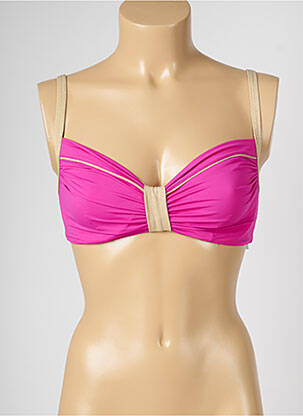 Haut de maillot de bain stretch rose LIVIA femme