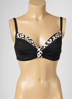 Haut de maillot de bain stretch noir LIVIA femme