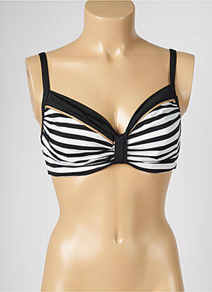 Haut de maillot de bain stretch noir LIVIA femme