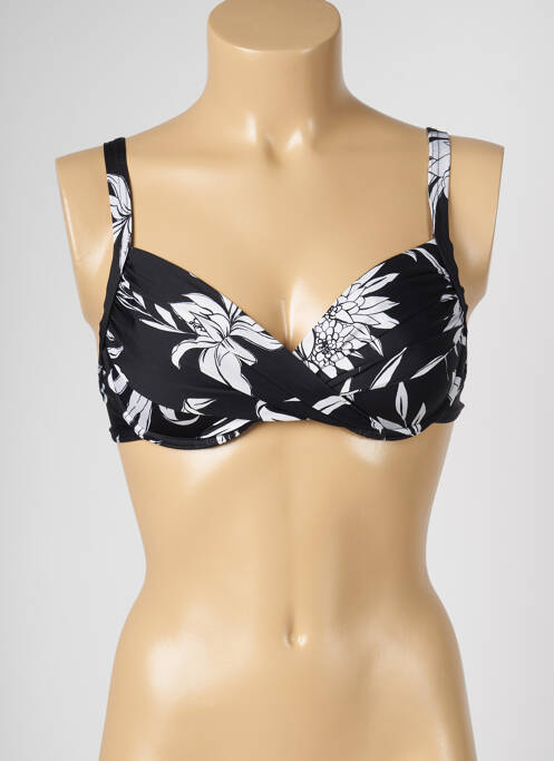Haut de maillot de bain stretch noir LIVIA femme