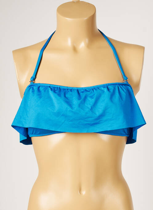 Haut de maillot de bain bleu LIVIA pour femme