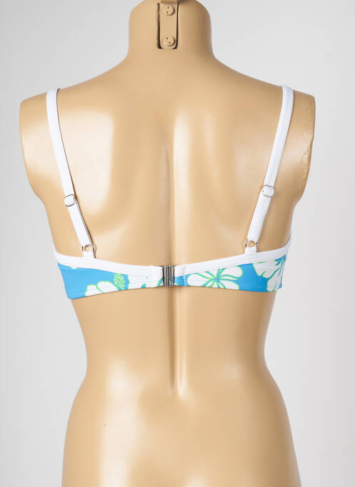 Haut de maillot de bain bleu LIVIA pour femme