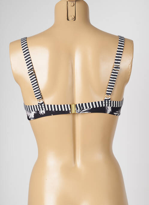 Haut de maillot de bain noir LIVIA pour femme