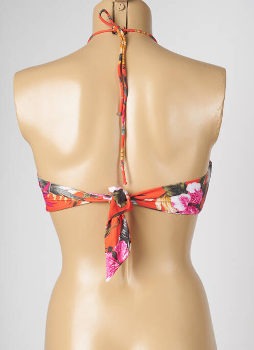 Haut de maillot de bain orange LIVIA pour femme