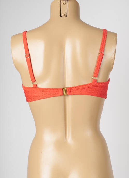 Haut de maillot de bain orange LIVIA pour femme