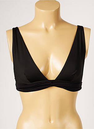 Haut de maillot de bain stretch noir LIVIA femme