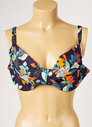 Haut de maillot de bain stretch bleu LIVIA femme