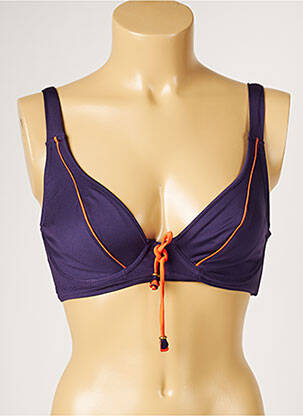 Haut de maillot de bain stretch violet LIVIA femme
