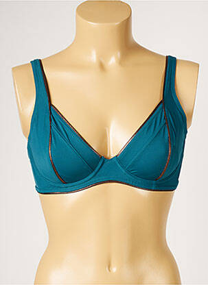 Haut de maillot de bain stretch bleu LIVIA femme