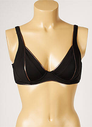 Haut de maillot de bain stretch noir LIVIA femme