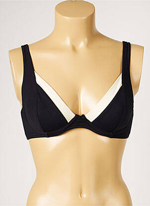 Haut de maillot de bain stretch noir LIVIA femme