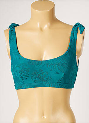 Haut de maillot de bain stretch bleu LIVIA femme