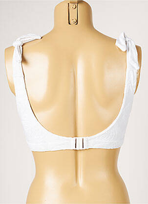 Haut de maillot de bain stretch blanc LIVIA femme