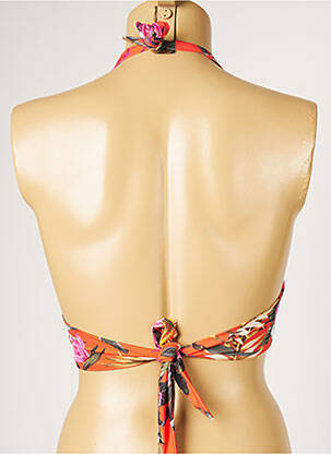 Haut de maillot de bain stretch orange LIVIA femme