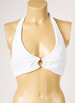 Haut de maillot de bain stretch blanc LIVIA femme