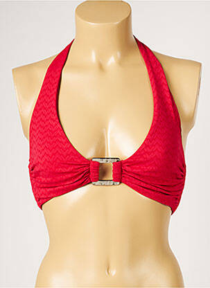 Haut de maillot de bain stretch rouge LIVIA femme