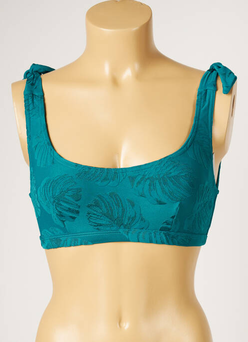 Haut de maillot de bain stretch bleu LIVIA femme