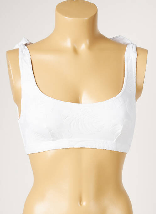 Haut de maillot de bain stretch blanc LIVIA femme